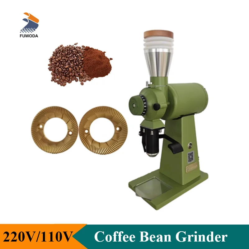 Upgraded 90mm burr Coffee Grinder Machine Tabletop SOE Espresso Coffee Bean Grinder High Speed Home Commercial Use