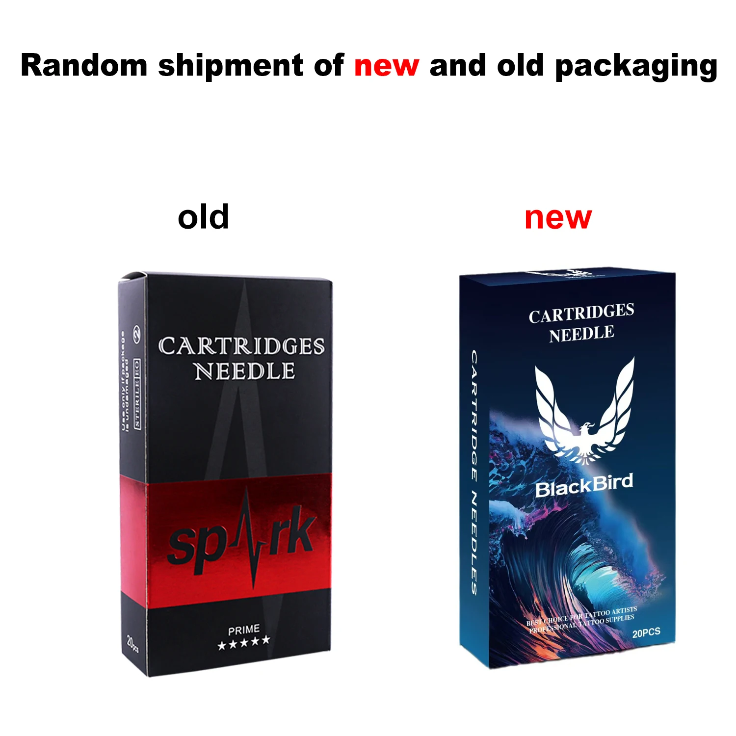 20PCS Disposable Tattoo Cartridge Needle Tools Tattoo Needles Round Liner ＆ Magnum(0.35mm needle)RL/RS/RM/M1