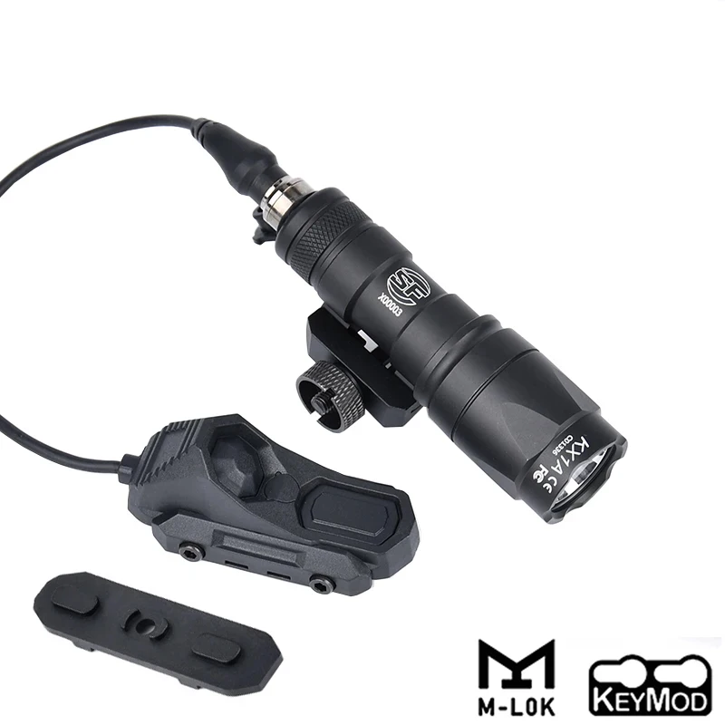 

Tactical Surefir Flashlight SF M300 M600 Weapon Light AXON Switch Fit 20mm Picatinny MLOK KEYMOD Rail Airsoft Hunting Gun Lamp