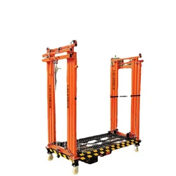 Electric raised scaffold hoist movable folding electric lifting platform small