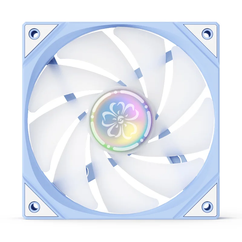 AGINAL YESBOUChâssis YT-120 ventilateur de refroidissement 120x120x25mm/800 ~ 1800RPM Aucun pupille fleur se marie thème