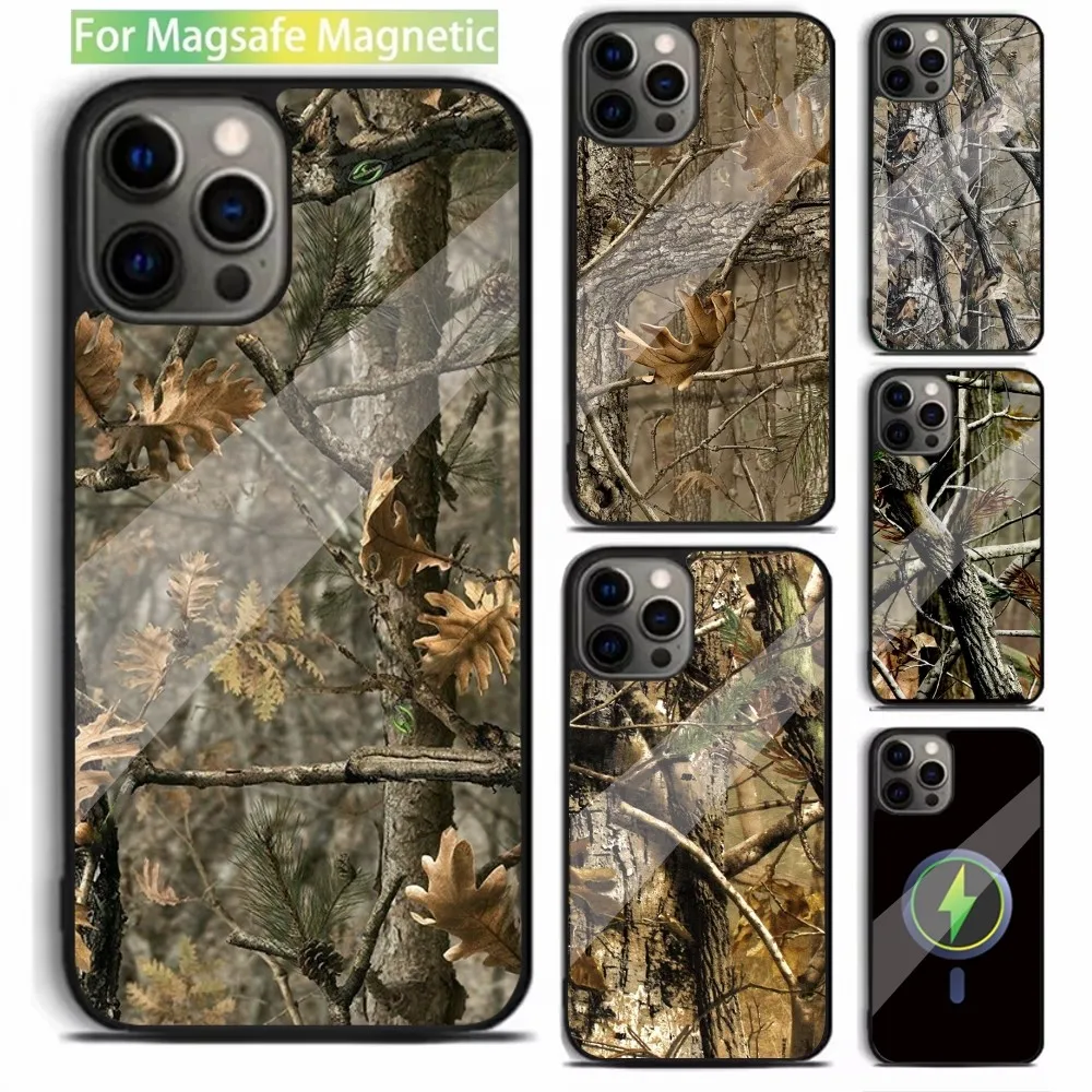 

Military Camouflage Phone Case For iPhone 15,14,13,12,11,Plus,Pro,Max Mini Magsafe Magnetic Wireless Charging