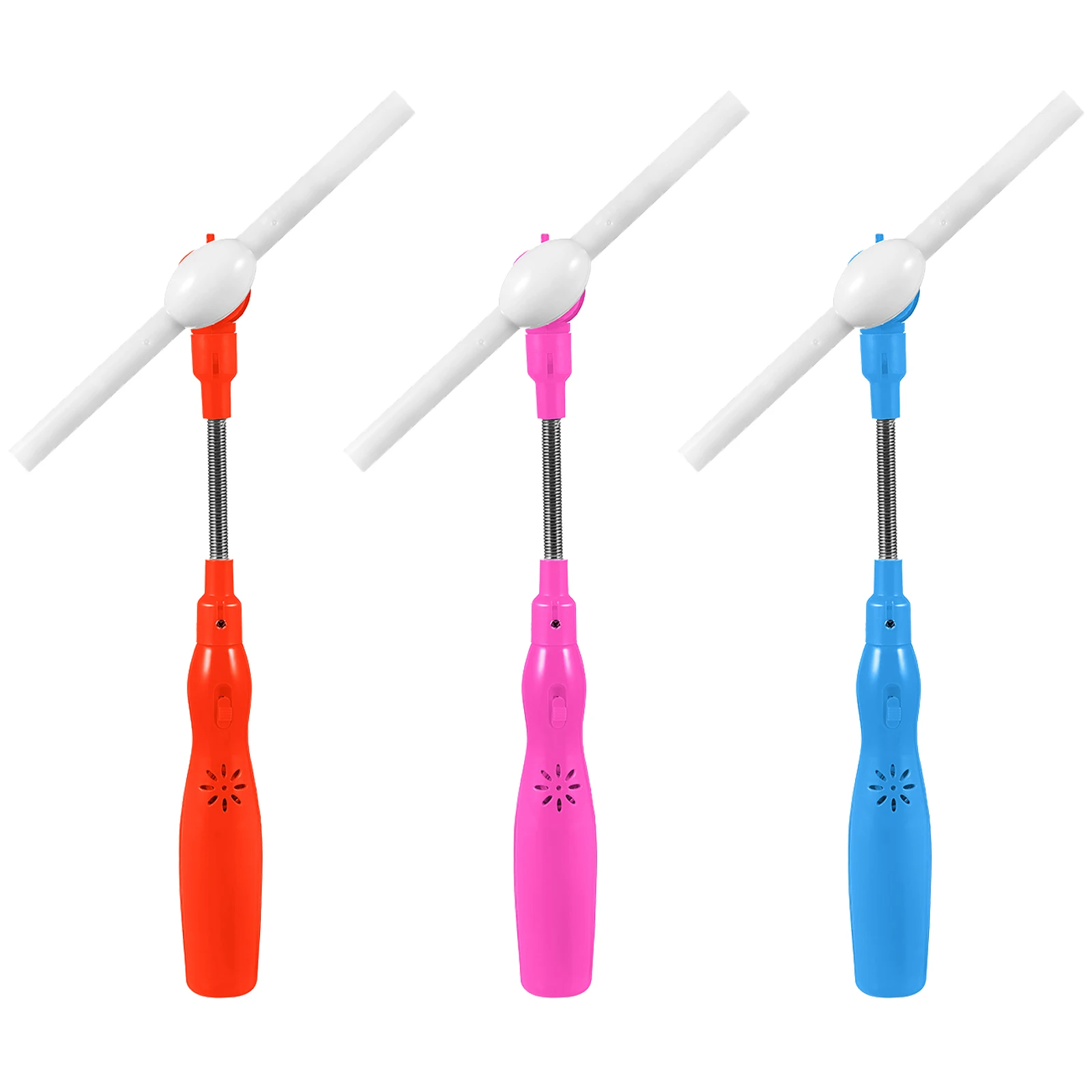 

3 pcs Glowing Windmill Music Stick Toy Set Kids Toddler Light up Led Flash Operated Rotating Windmill Colorful Light