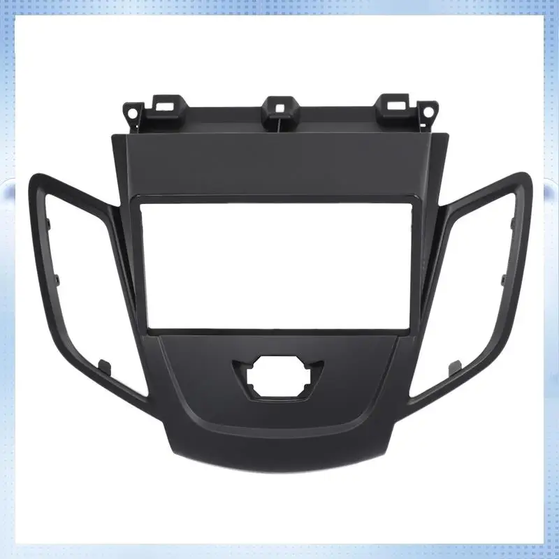 

AM-Double Din Radio Fascia For FORD Fiesta 2008-2017 Panel Dash Mount Installation Trim Kit Face Black Frame GPS