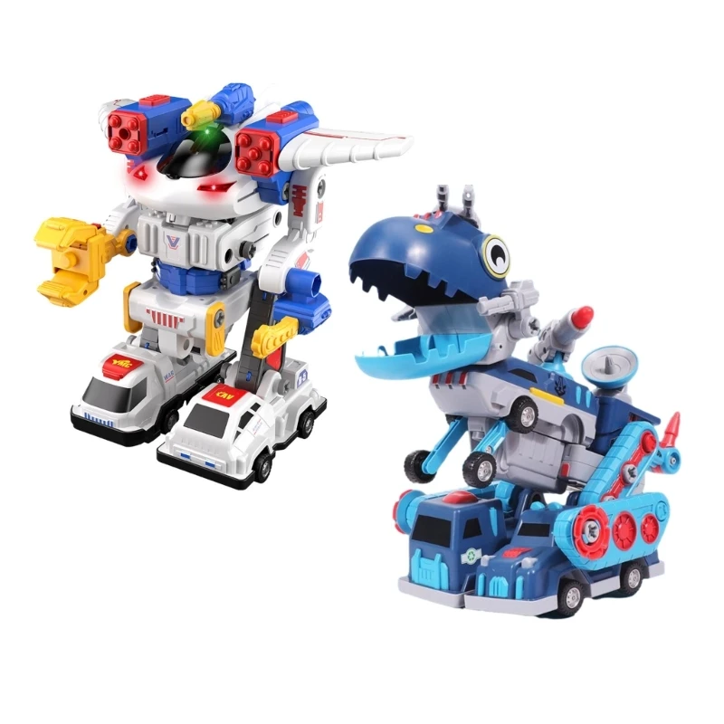 

New 5 in 1 Magnet Dinosaur Transforming Robot Toy Children Action Figure Boys Mecha Model Interactive Toy