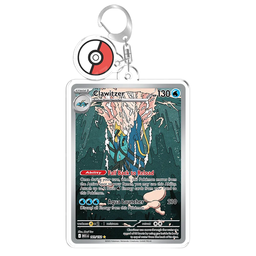 Keychain for Pokemon Rotom Ludicolo Riolu Sharpedo Anime Game Fans Gifts Recycled Acrylic Backpack Pendant Decoration Rare Toy view 5