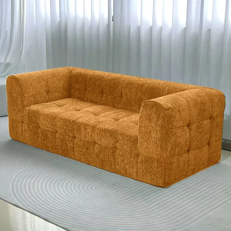 Modern Luxury Living Room Sofa Sectional Set Furniture l Shape 2 3 Seater Velvet Compression Vacuum Pack Indoor Boneless Designs