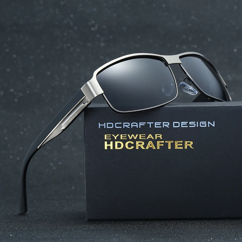 HDCRAFTER Fashion Driving Sun Glasses for Men Polarized UV400 Brand Designer Sunglasses Men Oculos Male gafas de sol 2017 Hot