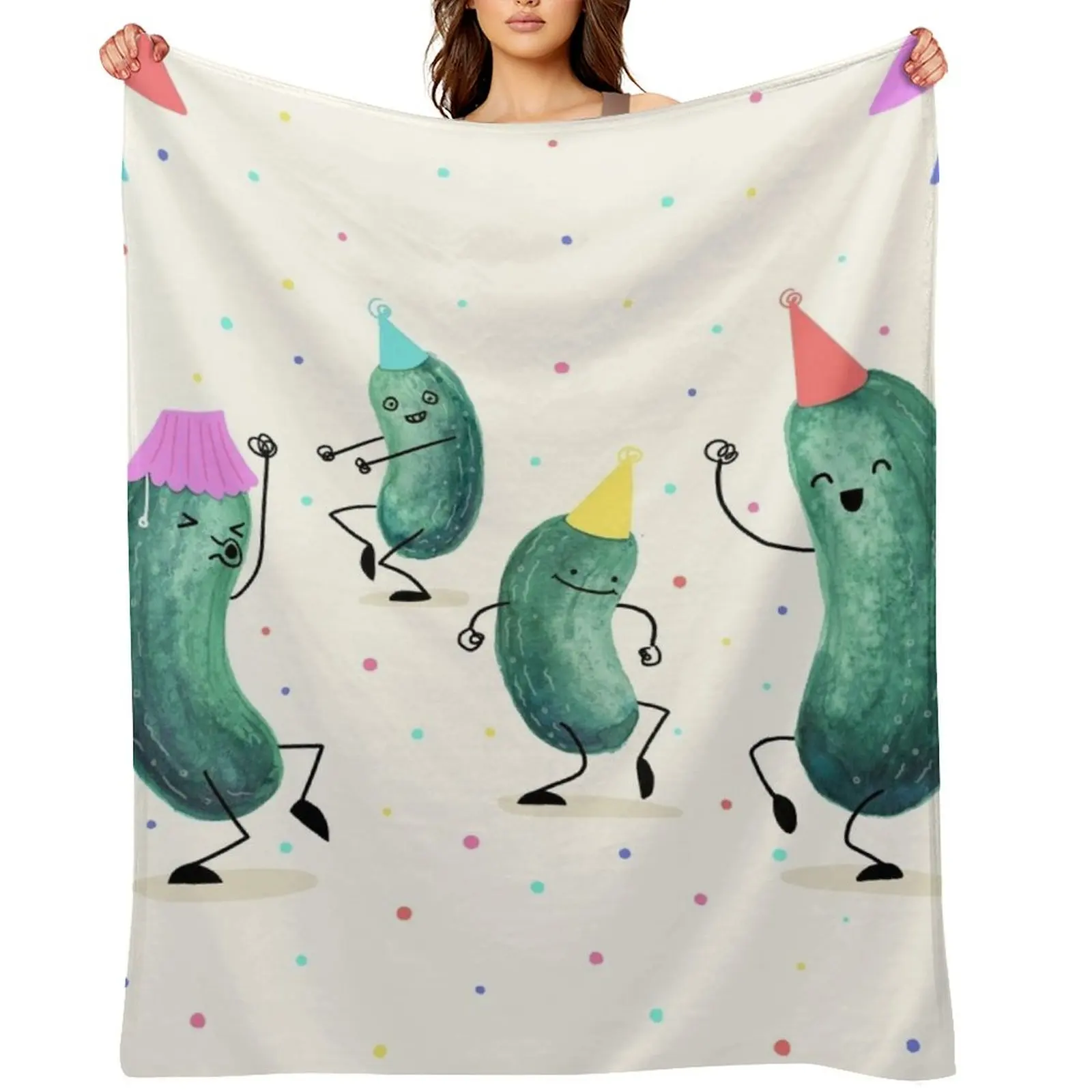 

Pickle Party! Throw Blanket sofa bed for babies For Baby manga Blankets