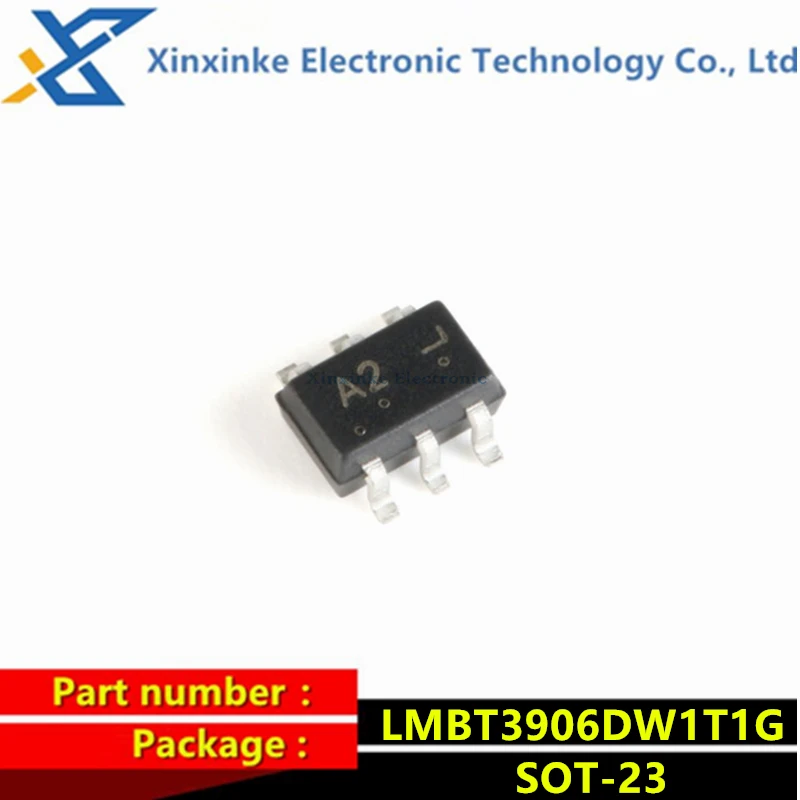100PCS LMBT3906DW1T1G LMBT3904DW1T1G Marking：A2/MA SOT-363 -40V/-200mA SMD Transistor 3906 3904