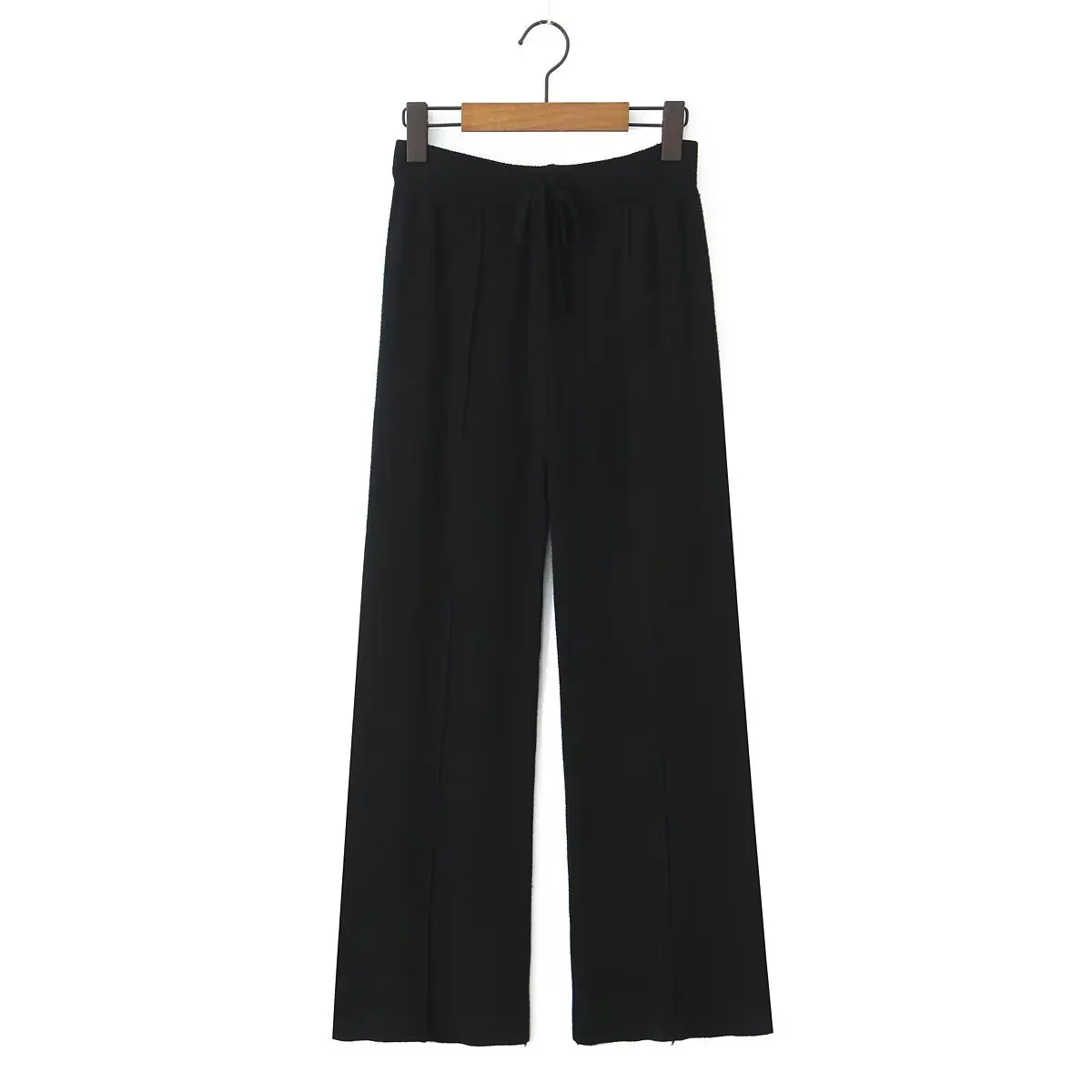 Fashionable Knitted Loose Women's Pants High Waist Straight Leg Organic Cotton Elderly Women's Clothing Cross-Border Hits