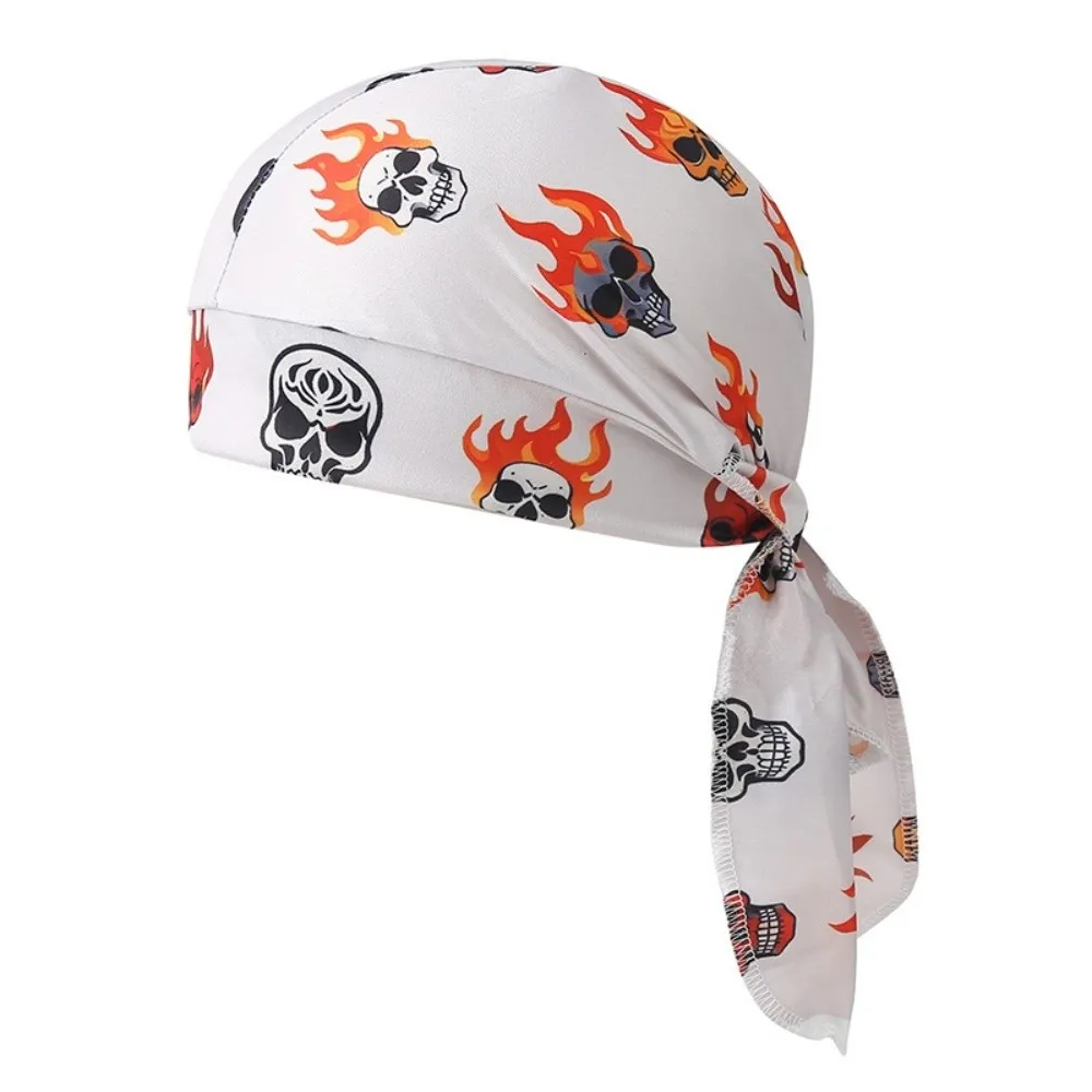 Fashion Accessory Breathable Hijab Caps Adjustable Elastic Pirate Hat Comfortable UV Protection Bandana Hat Running