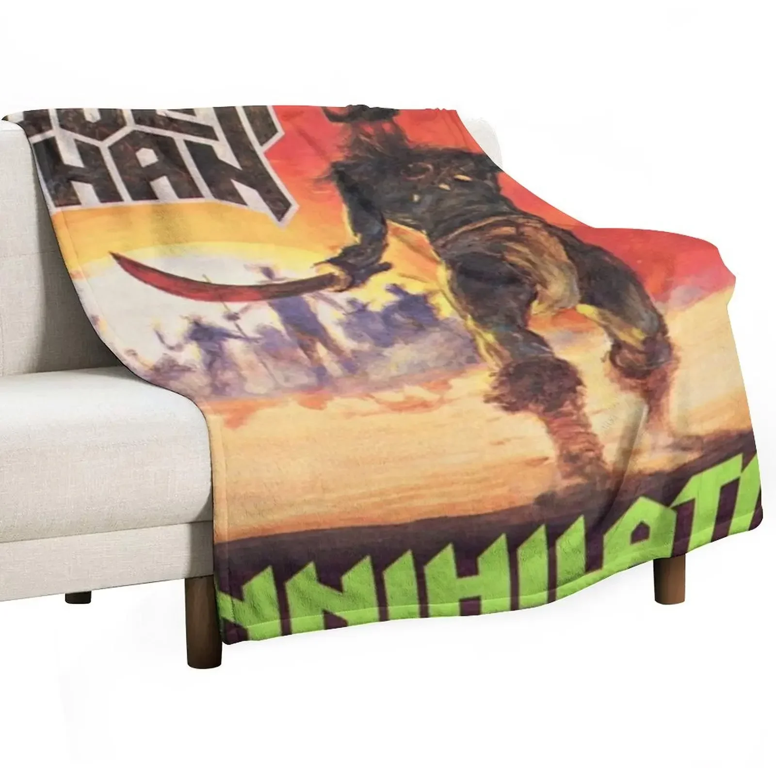 

atiati nek kangen kabari Throw Blanket Camping Vintage Heavy Blankets