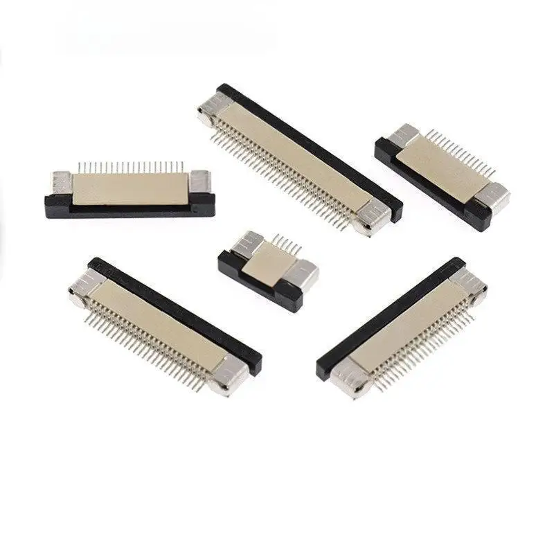 10PCS 0.5mm Pitch Pull-Type Bottom-Connecting Pull-down Connect FPC Cable Flat Cable Socket Horizontal Connector 2P 3P 4P 8-60P