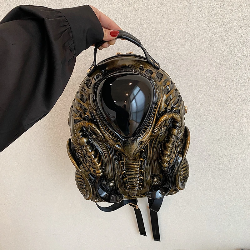 sac-a-dos-en-acrylique-de-createur-style-street-punk-y2k-cool-forme-speciale-creatif-3d-alien-monster-style-jeune-et-tendance-2026