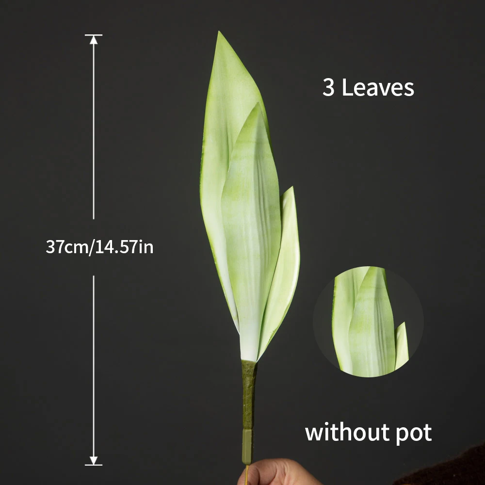 32/37cm Künstliche Schlangenpflanzen, künstliche Tiger-Piran-Sukkulenten, Kunststoff-Sansevieria für Zuhause, Balkon, Büro, Geschenk, Dekoration – Detail 11