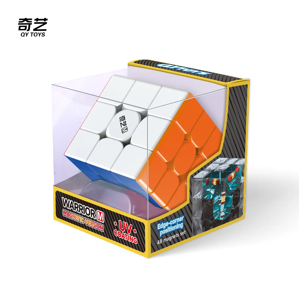 Qiyi Warrior M UV 3X3 Magnetic Magic Speed Cube Toys Qiyi Warrior UV Puzzle Professional Game Children's Toy
