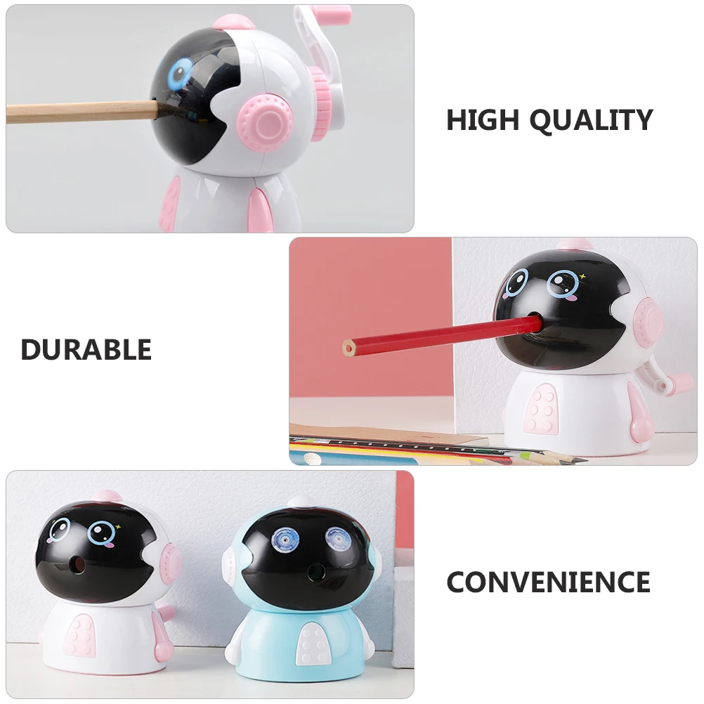 1Pcs Lovely Pencil Sharpener Space Man Style Small Portable Plastic Metal Material Birthday New Year Gift