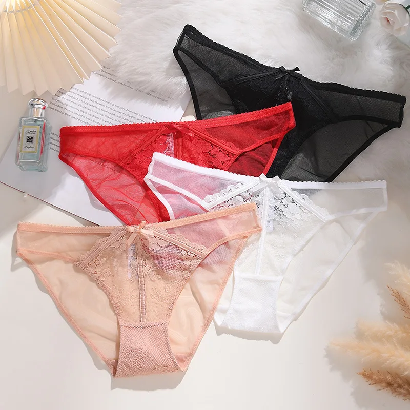 

Французские элегантные женские кружевные трусики, хлопковая одежда, летние дышащие сексуальные трусы со средней талией, женское нижнее белье, костюм-стринги, трусики