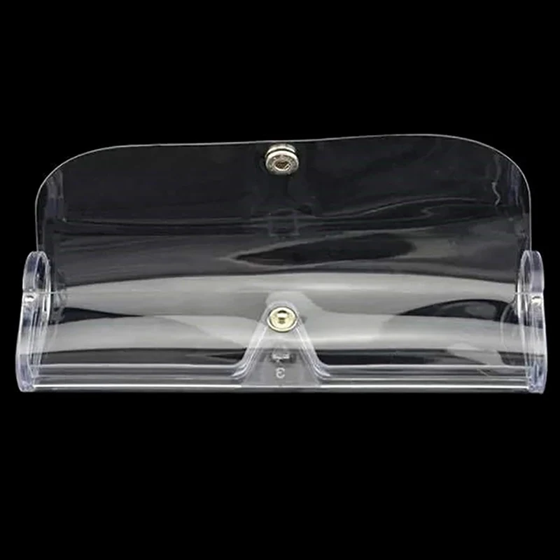 1pcs Ultralight Portable Reading Glasses Cases Transparent Button Closure Eyeglasses Organizer Box Eyewear Accessories