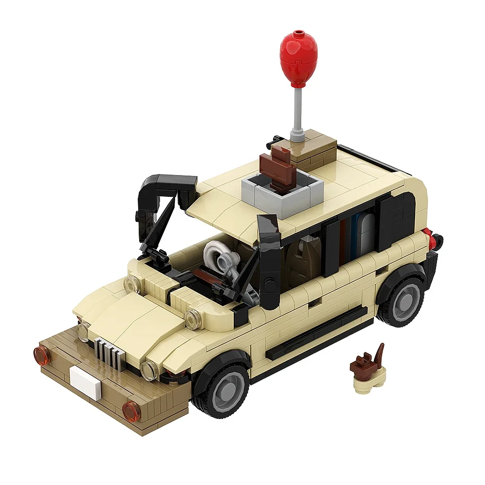 Moc cidade jeeped caminhão de corrida estrada rovered james estilo antigo modificado pickup bloco de construção brinquedos crianças menino presente aniversário