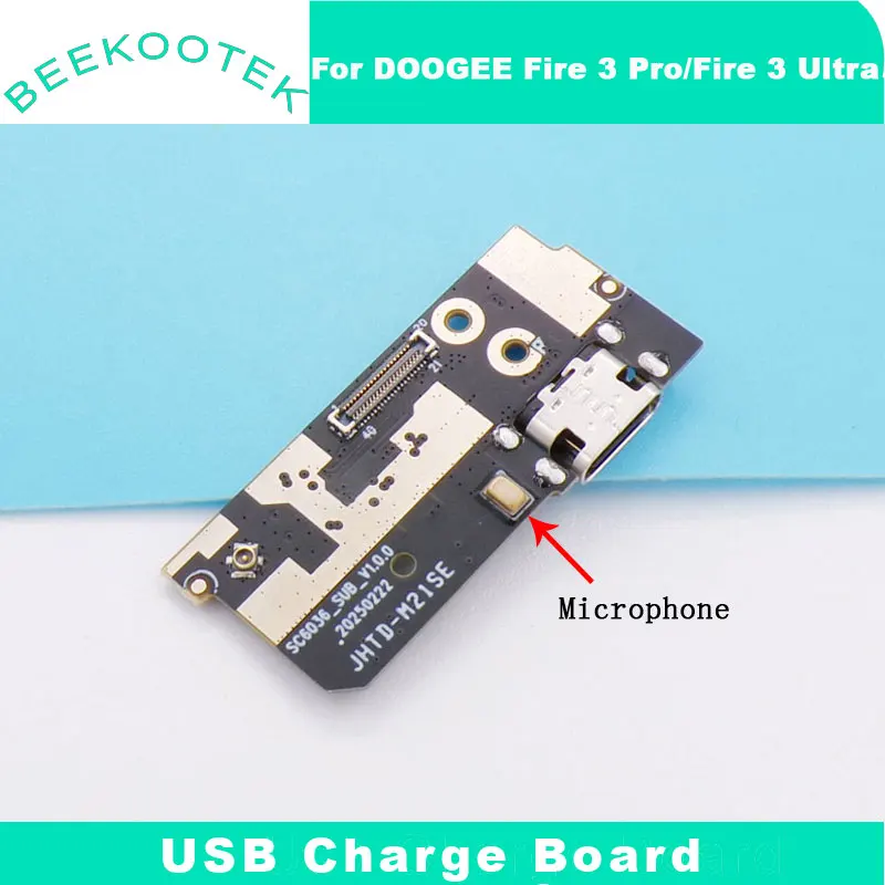 New Original DOOGEE Fire 3 Pro Fire 3 Ultra USB Board Base Charging Charge Port Board With Mic For DOOGEE Fire 3 Pro Smart Phone