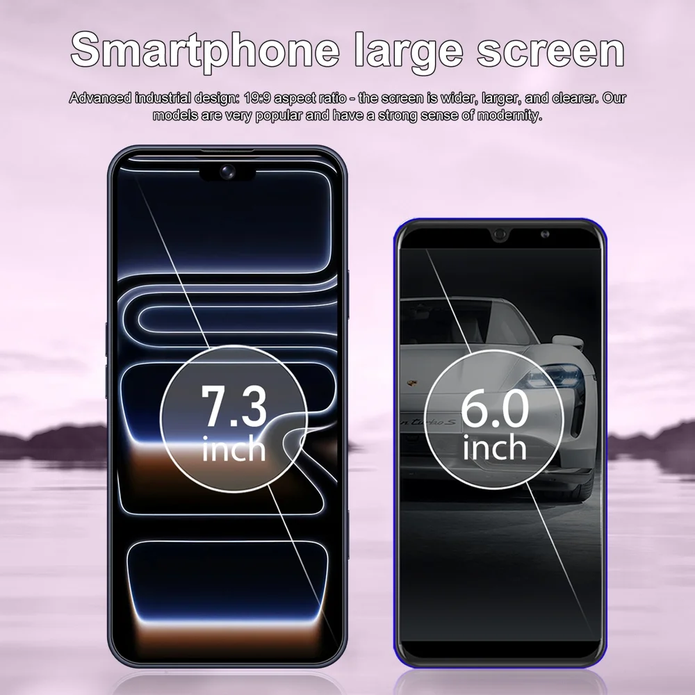 K-Touch NEW Smartphone Android 5G For 17 Pro Max Smart Mobile Phones Dual Sim 22G+2TB 7.3inch HD Cell Phone Face Unlocked 16+48MP 4G 5G Dual SIM 7800mAh Battery HOT