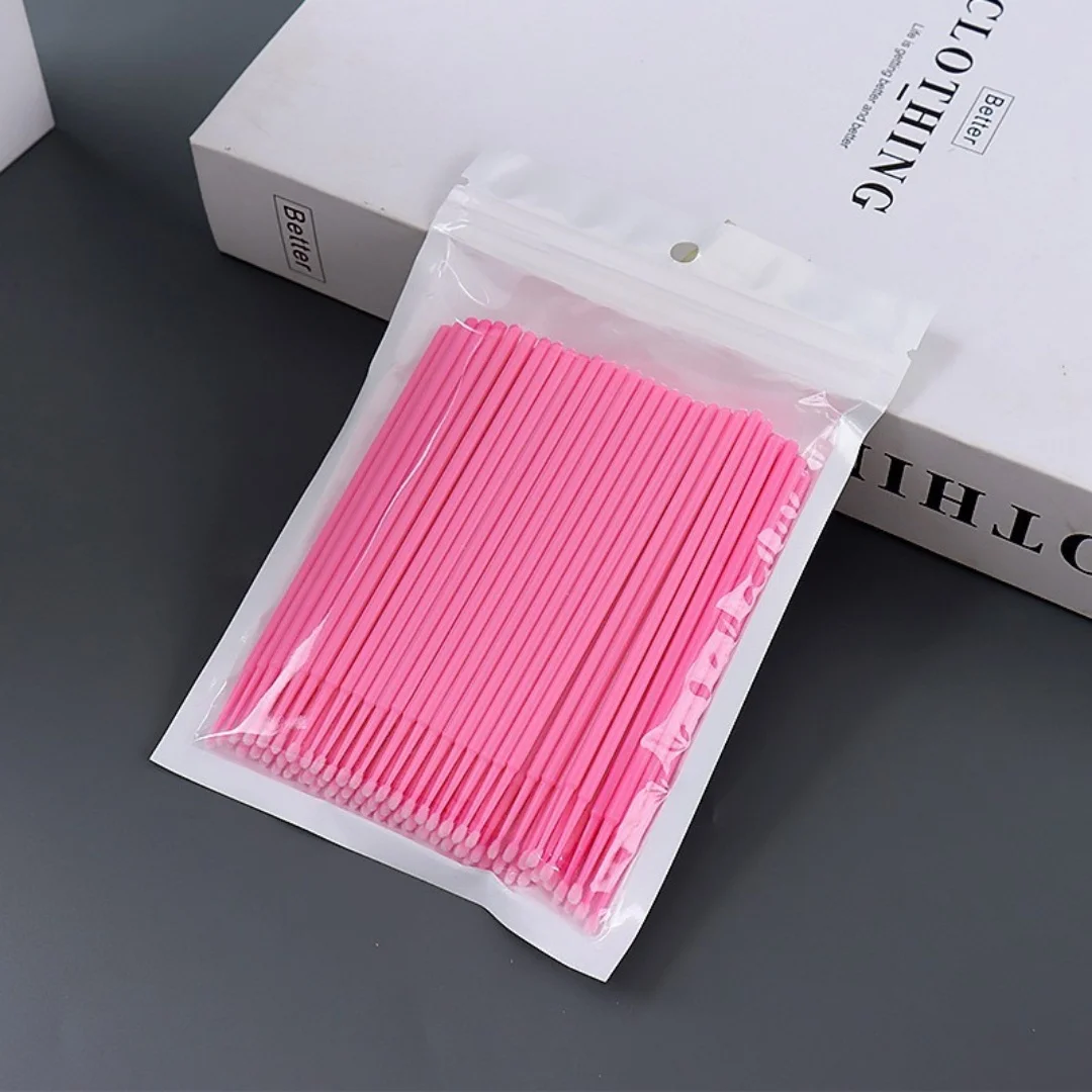 136(2)--مسحات قطنية لمكياج نانو متعددة الوظائف - طرف رفيع لتصحيح تحديد العيون وإزالة الرموش وأجهزة اللمس الدقيقة #3