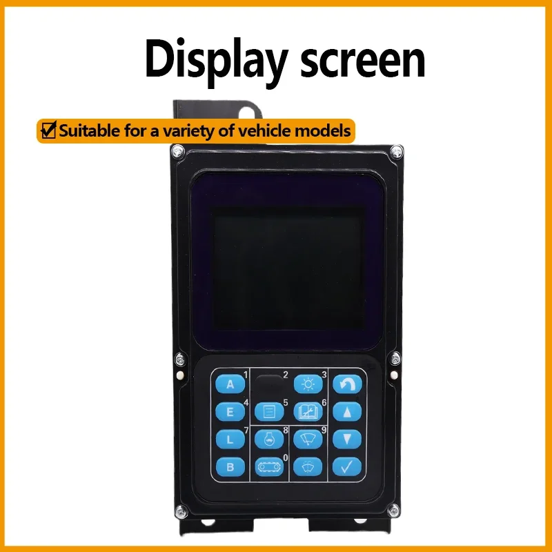 LCD Digital Dashboard for Komatsu PC110-7 to PC360-7, Excavator Monitor Cluster Replacement Display