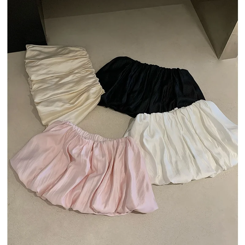 

Пышная розовая юбка-шорты Cloudlike Fairy Lantern с высокой талией, в стиле бутонов цветов, для женщин, повседневный стиль, с хлопковым наполнителем, Cas...