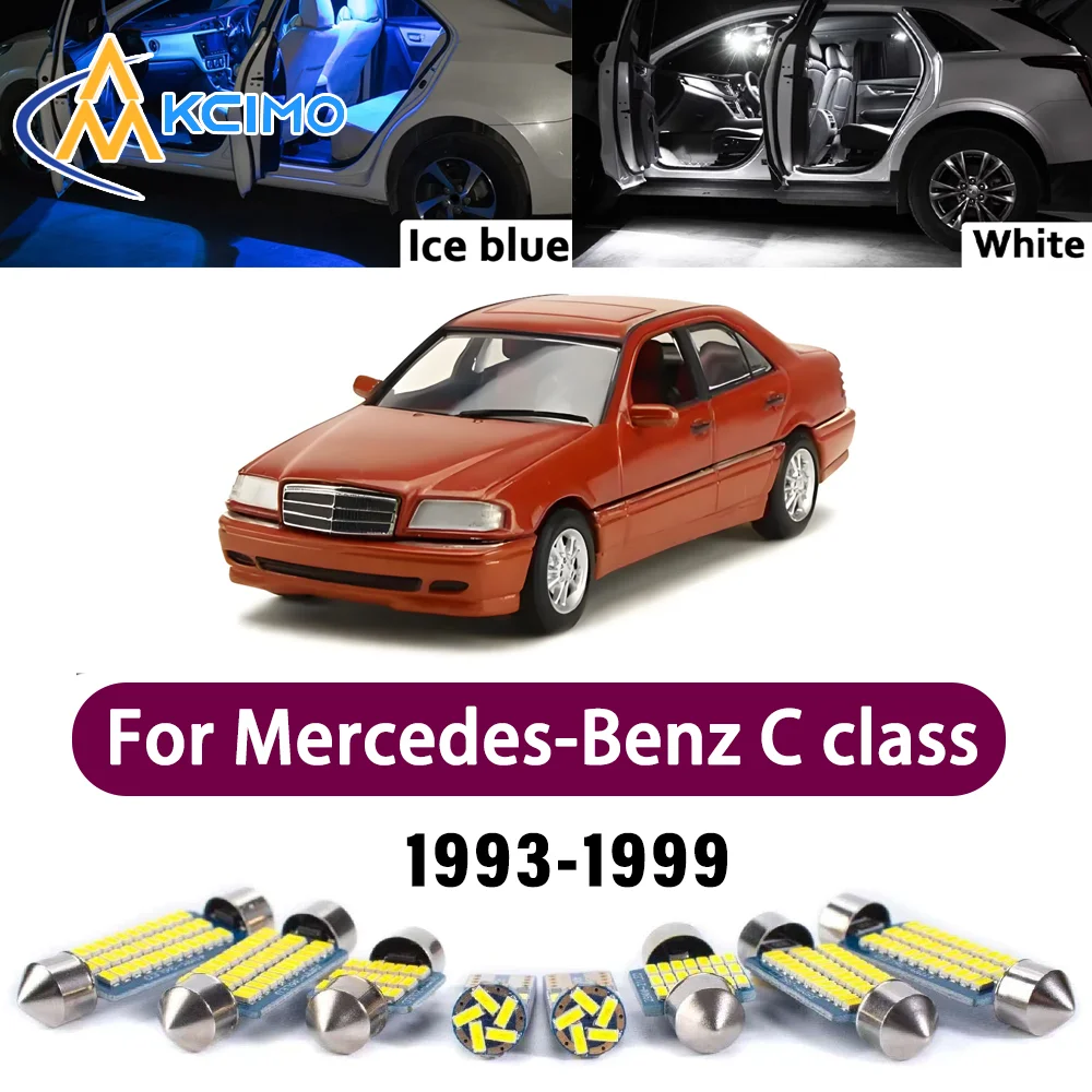

LED Canbus Interior Reading Dome Vanity Mirror Light Kit For Mercedes-Benz C class W202 1993-1999 Premium Easy Install Lights