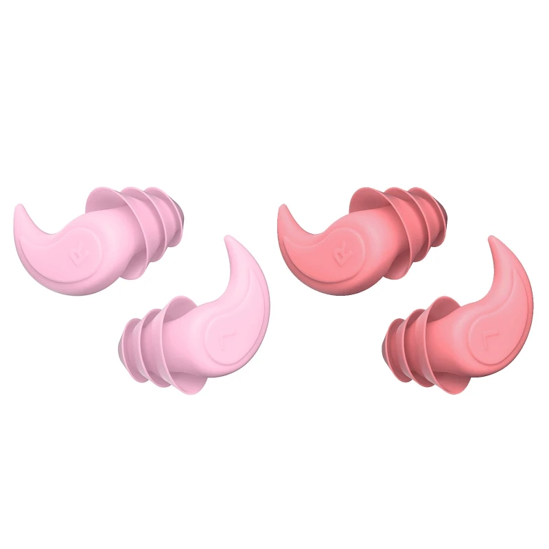 Noise Reduction Silicone Earplugs Anti-noise Hear Protective Ear Plugs Isolate the Noise for Swimming Snorkeling Surfing