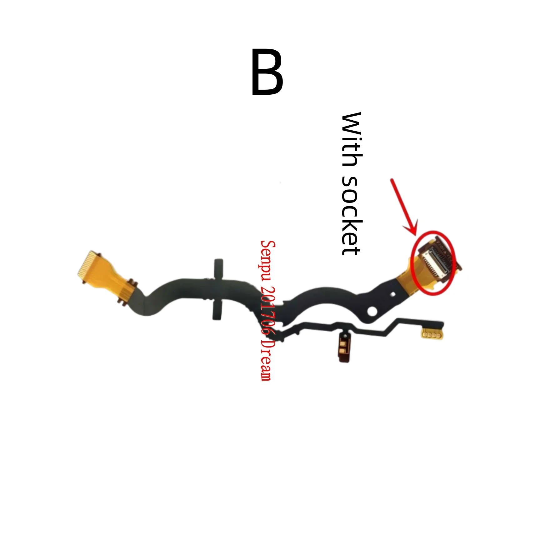 For Sony camera  16-50mm Pancake Lens Aperture Adhesive Flex Cable