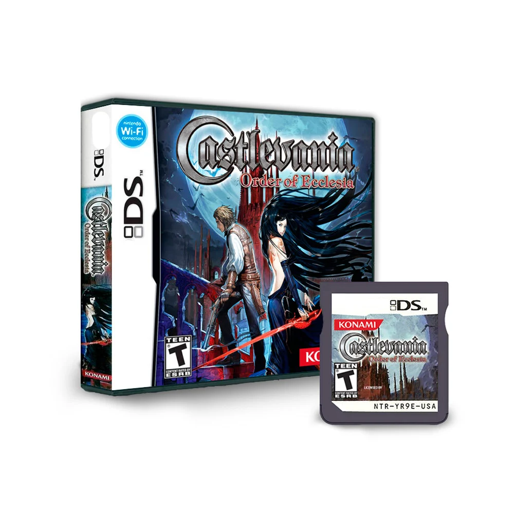 

NDS Game Card Castlevania Series Card Castlevania Rondo of Ruin Order of Ecclesia USA Version (R4 Card Version) For ND 2DS 3DS