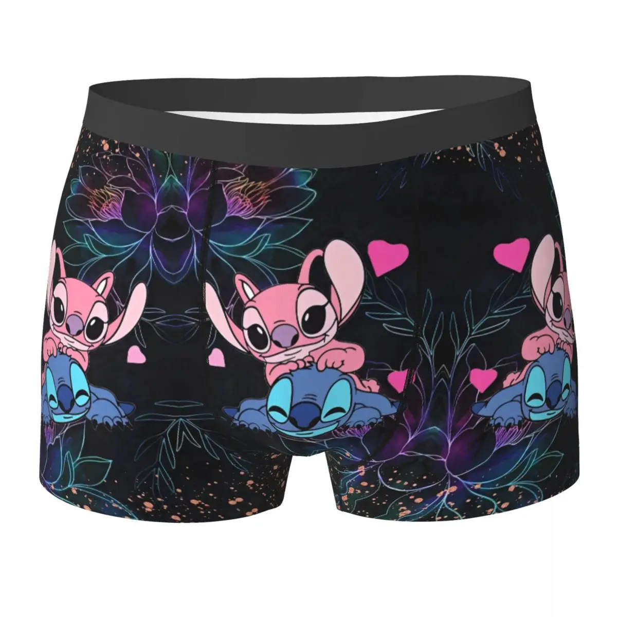 Stitch Trunk Cartoon Kawaii 3D etui bielizna gorąca sprzedaż drukowane bokserki wygodne majtki męskie Plus rozmiar 2XL