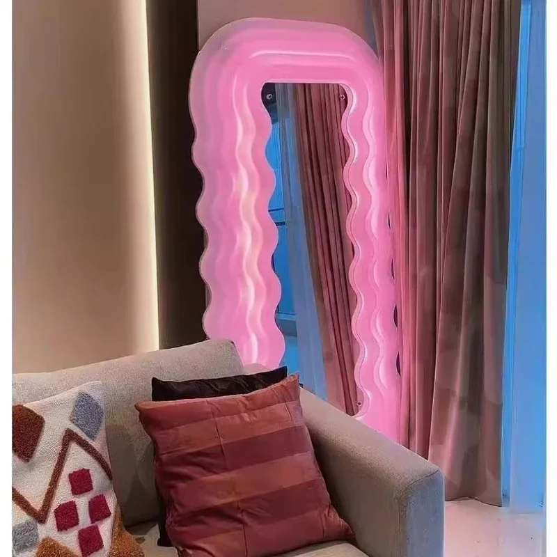 Роскошная мебель, магазин скандинавской одежды, корпус, лампа, зеркало, волна, напольное зеркало, зеркало для спальни, дома, гардеробной, декор для ванной комнаты