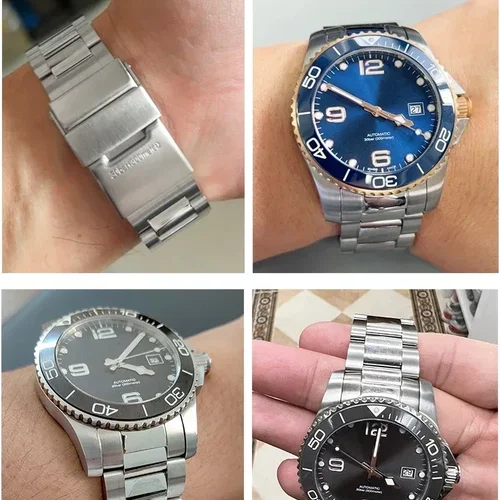 Longines 컨퀘스트 다이빙 시계 스트랩 시리즈, L3.781 642 742 도구 포함, 더블 프레스 폴드 버클 액세서리, 신제품 Best5 Longines 컨퀘스트 다이빙 시계 스트랩 시리즈, L3.781 642 742 도구 포함, 더블 프레스 폴드 버클 액세서리, 신제품 Best5