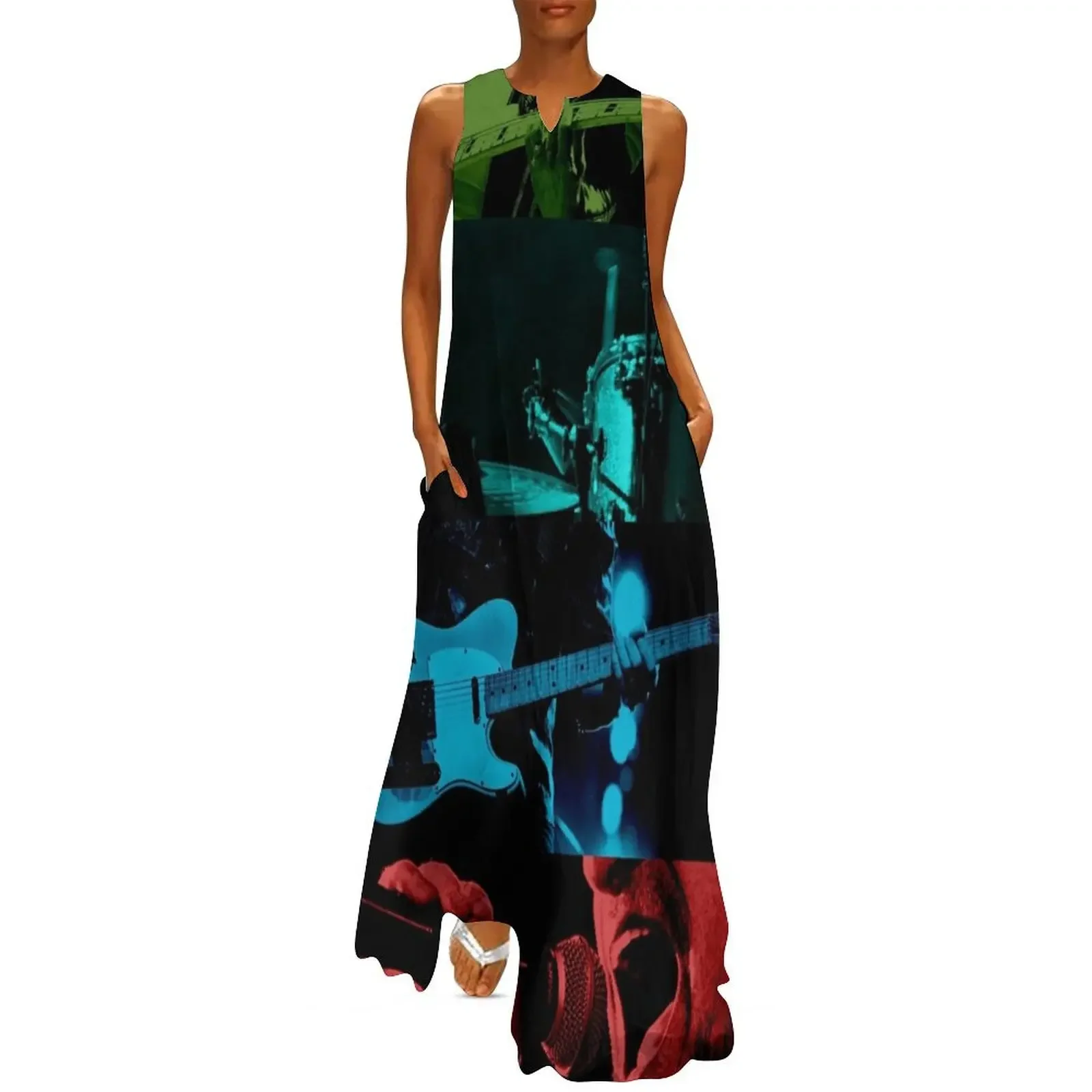 

u2 full band Long Dress dress for woman Long dress