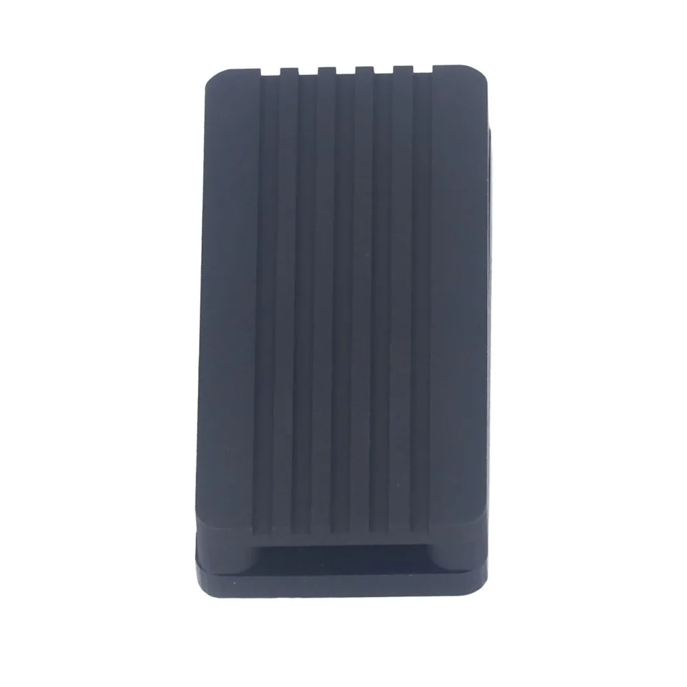 

Acrylic Bottom Shell Aluminum Alloy Cooling Case Bent Pin Header Black Color Passive Cooling Enclosure