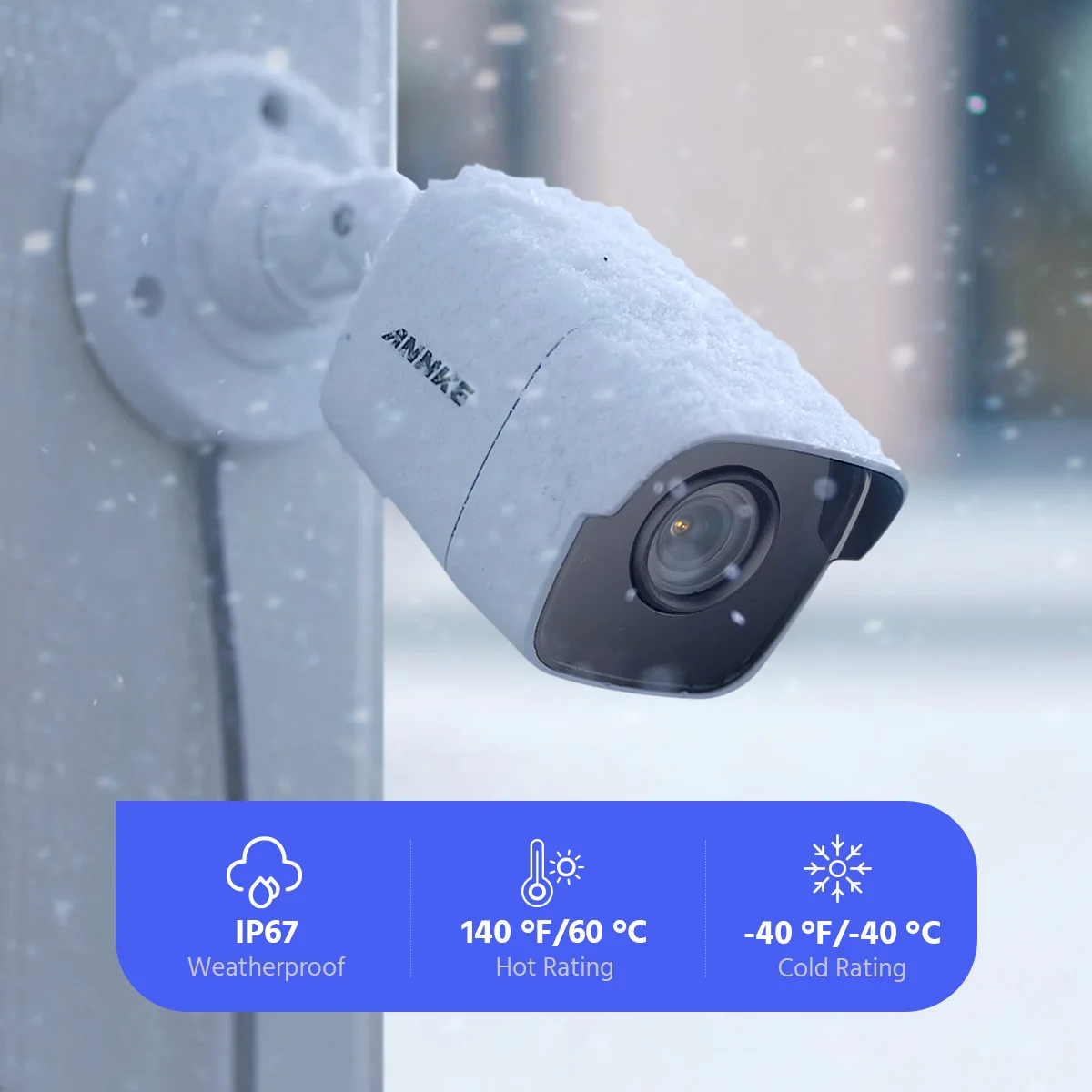 ANNKE – système de caméra de sécurité Ultra HD 5MP, 8CH DVR, avec 4 pièces, Vision nocturne en couleur, Kit de vidéosurveillance intérieure et extérieure