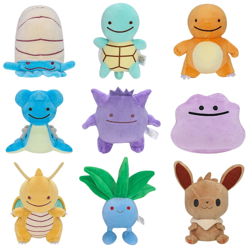 Pokémon juguete de peluche Oddish Charmander Eevee Ditto Lapras Dragonite Magnemite Omanyte lindo muñeco de peluche regalo de cumpleaños y Navidad