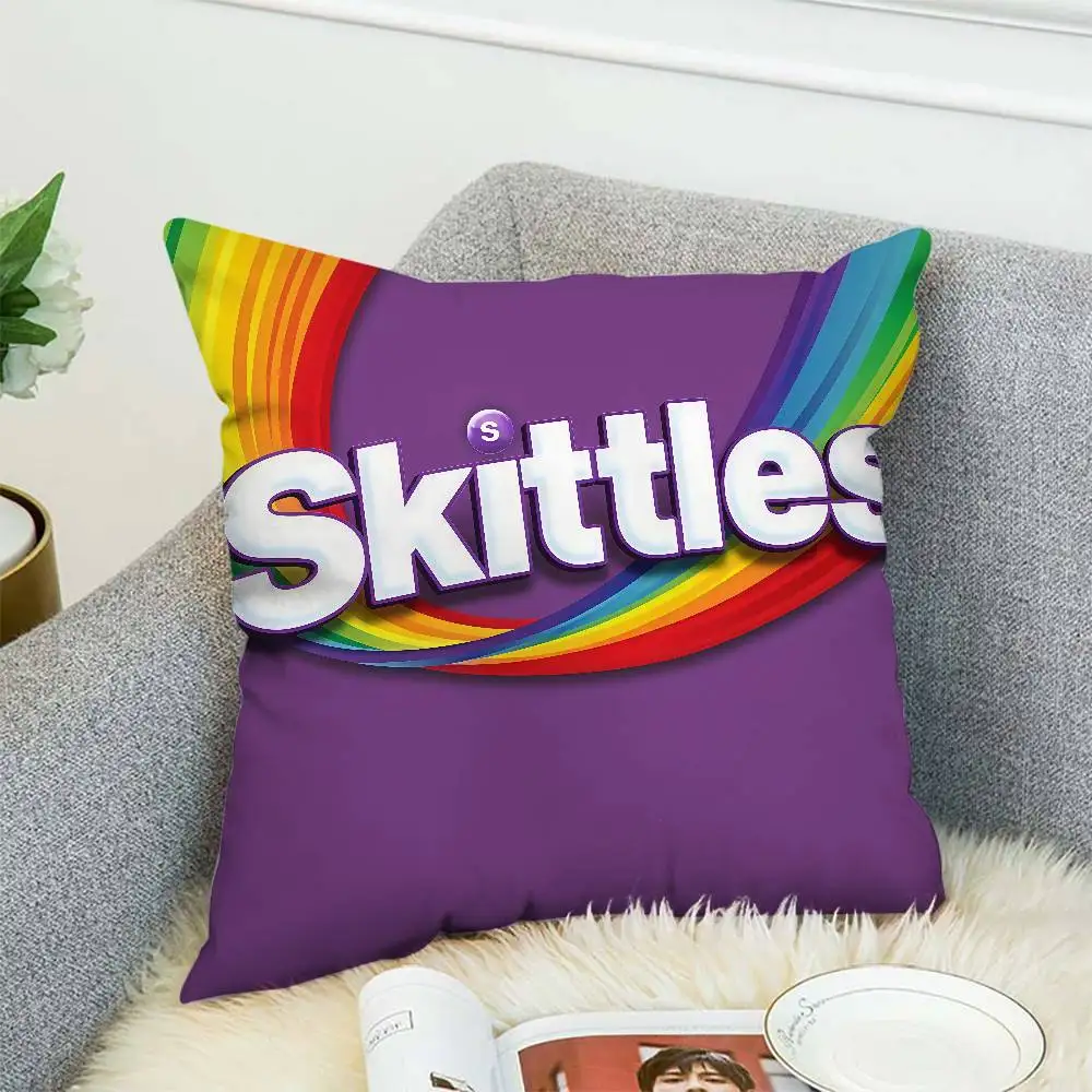 

S-SKITTLESS Pillow Case Luxury Double-sided For Car Pillows 45x45 Cushions Cover Home And Decoration Sofa Pillowcase 50x50