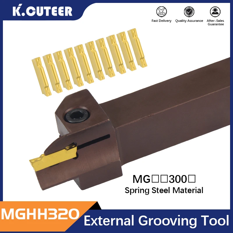 Ferramenta de Torno Cnc Mghh320r 24 36 64 100 200 800 Ferramenta de Torno Cnc com Ranhuras Inserções de Carboneto Mgmn Mggn300 Peça