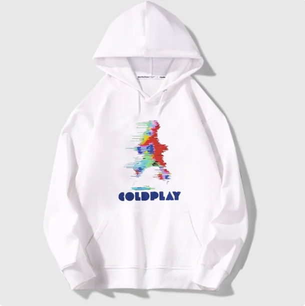 コールドプレイ、ロックバンド、は春と秋に幅広い種類のフード付き、ゆったり、快適なスウェットシャツを男女問わず提供しています