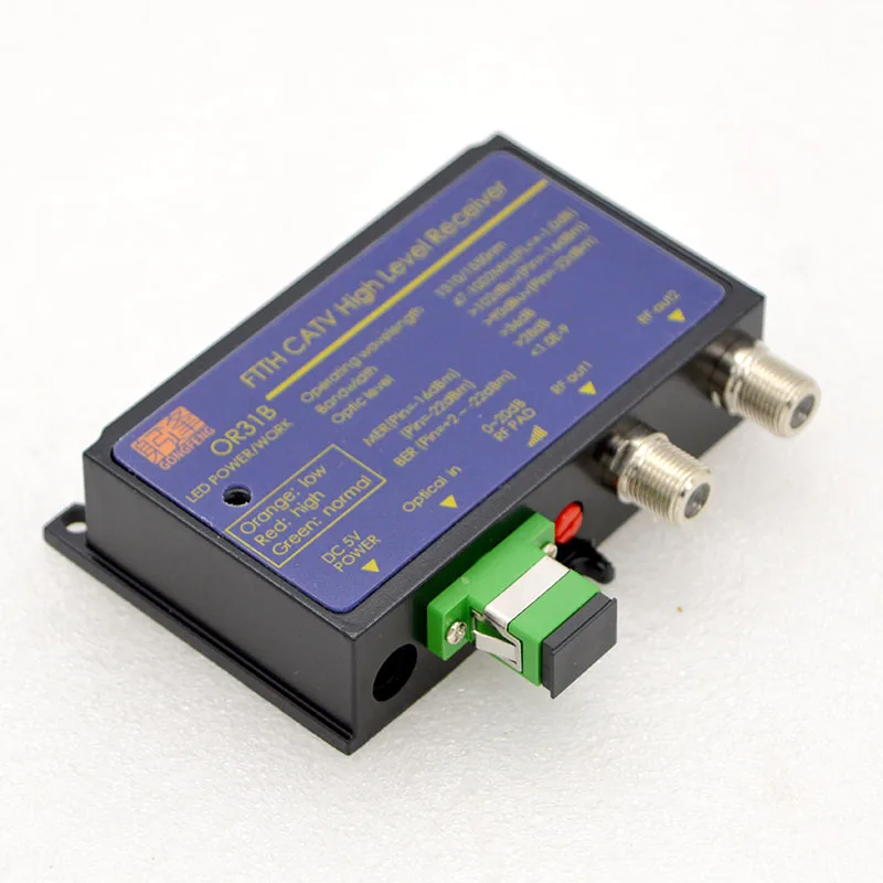 Imagem -05 - Catv Fttb Mini nó Receptor Óptico Conversor Wdm Triplexer Nível de Saída rf 102 Dpi Fonte de Alimentação Padrão au Atacado