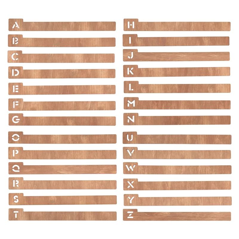 

Durable-26PCS Wood Record Dividers, Alphabetical Vinyl Record Storage Dividers A-Z, Record Holder Organizer Guides Durable,26PCS