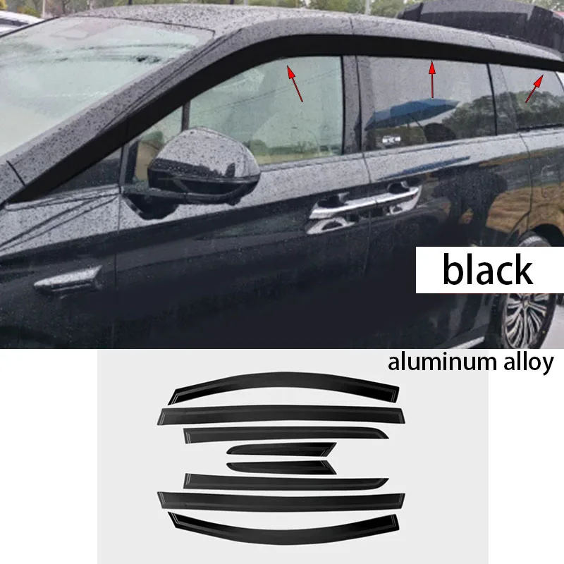 

Автомобильные аксессуары, подходят для BYD M9 2025 2026, алюминиевый сплав, черный, серебристый, внешняя полоса для накладки на порог, боковая накладка