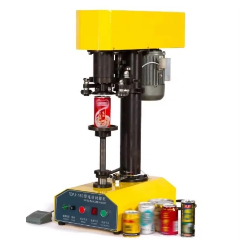 เครื่องปิดผนึกกระป๋องคุณภาพสูง TDFJ-160 สำหรับกระป๋องเบียร์