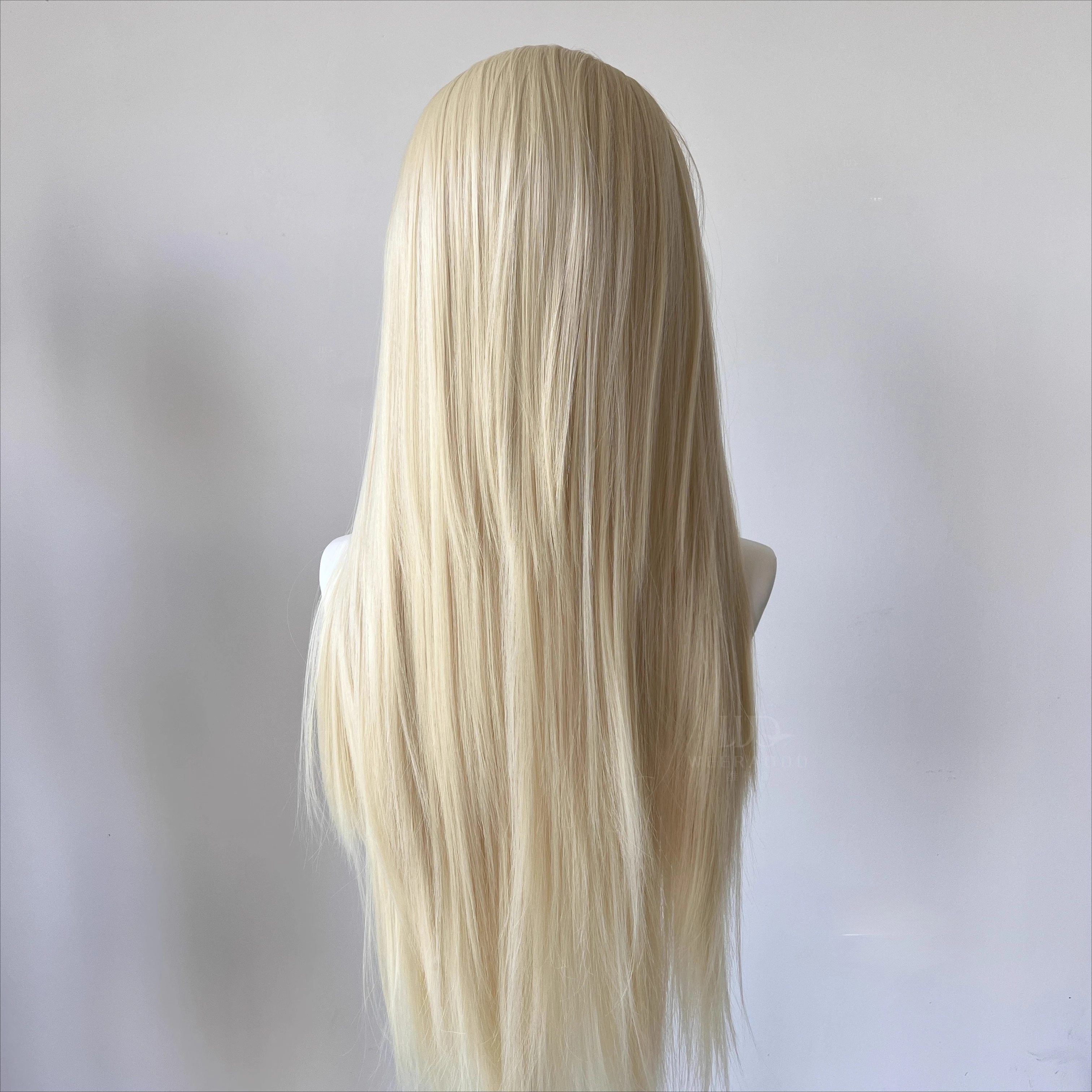 613 Блондинка Парик Фронта Шнурка для Мужчин 13*4 Кружева Фронтальный 26-дюймовый Длинный Прямой Волосы Парик Синтетические Парики Шнурка Косплей Pelucas