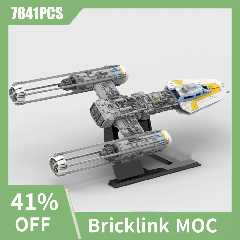 

NEW 7841PCS Famous Star Movie MOC Rebel fleet Y-Wing long-range bombers model DIY creative ideas Child Toy Birthday Gift blocks